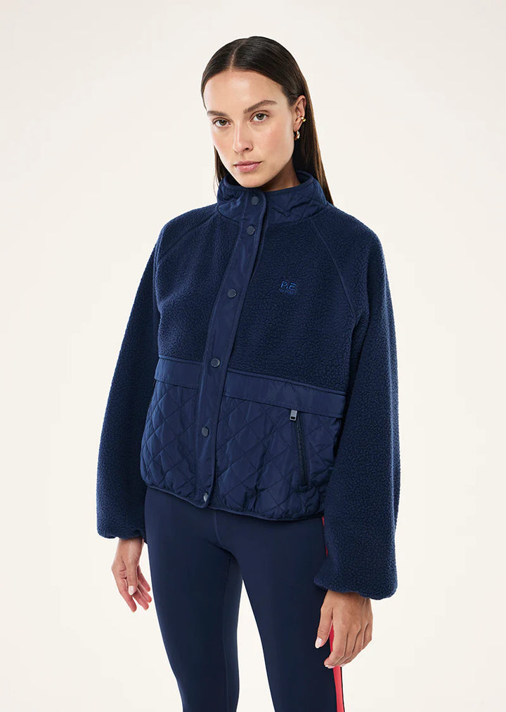 P.E Nation Technique Quilt Jacket - Dark Navy