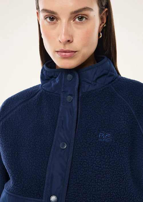 P.E Nation Technique Quilt Jacket - Dark Navy