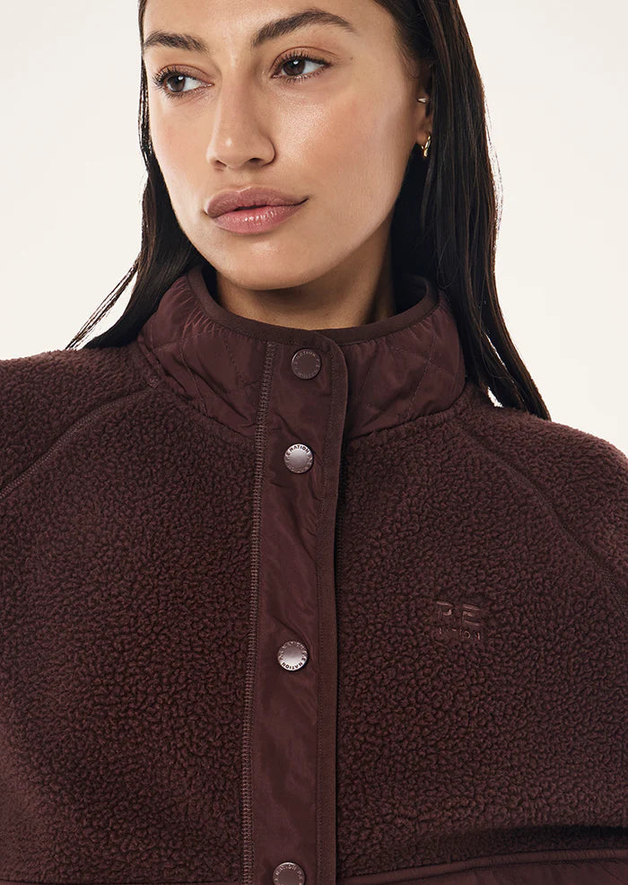 P.E Nation Technique Quilt Jacket - Mahogany