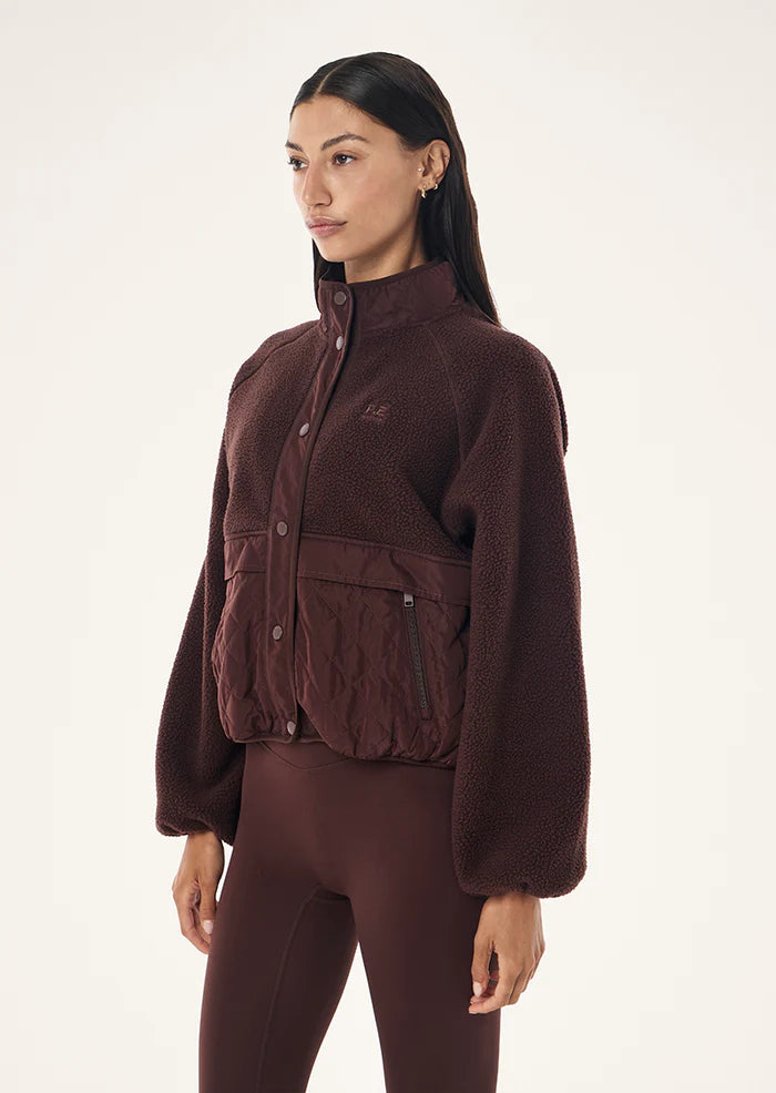 P.E Nation Technique Quilt Jacket - Mahogany