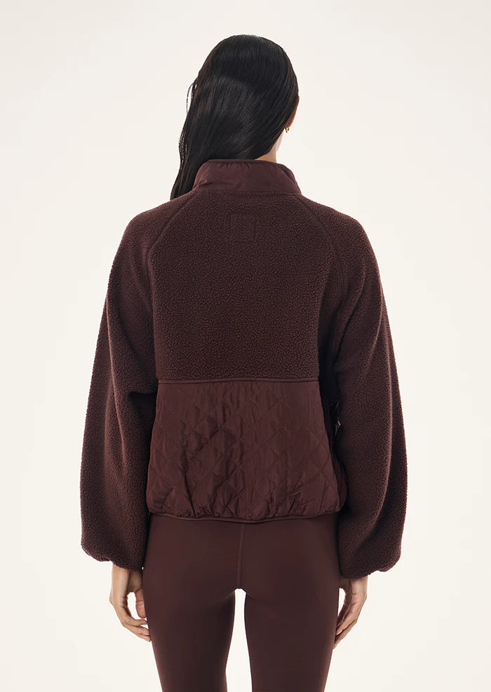 P.E Nation Technique Quilt Jacket - Mahogany