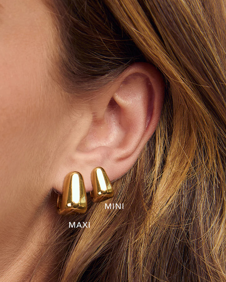 Arms Of Eve Tessa Gold Hoop Earrings - Maxi 18mm