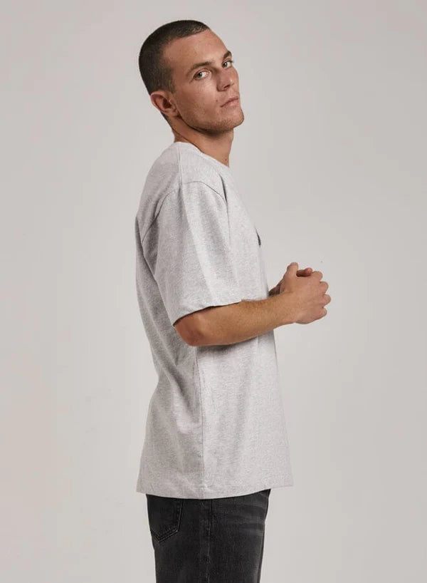 Thrills Coat Of Thrills Oversize Fit Tee - Snow Marle