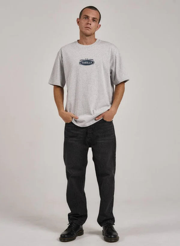 Thrills Coat Of Thrills Oversize Fit Tee - Snow Marle