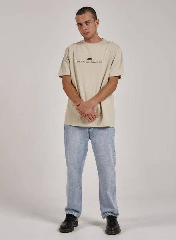 Thrills Hell Raised Merch Fit Tee - Oatmeal