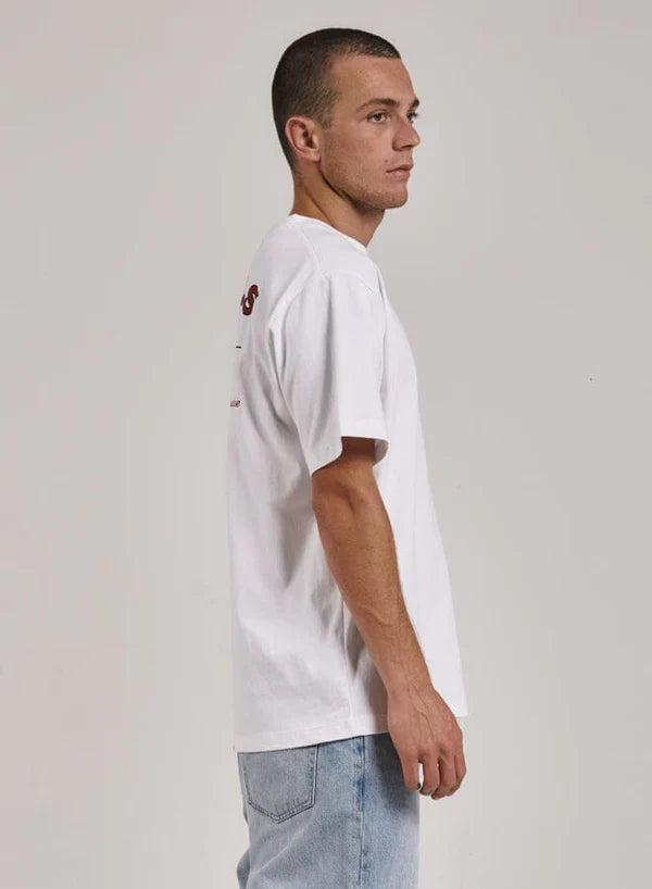 Thrills Riding in Paradise Merch Fit Tee - White