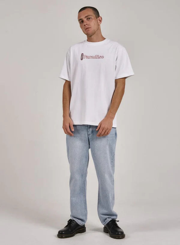 Thrills Riding in Paradise Merch Fit Tee - White