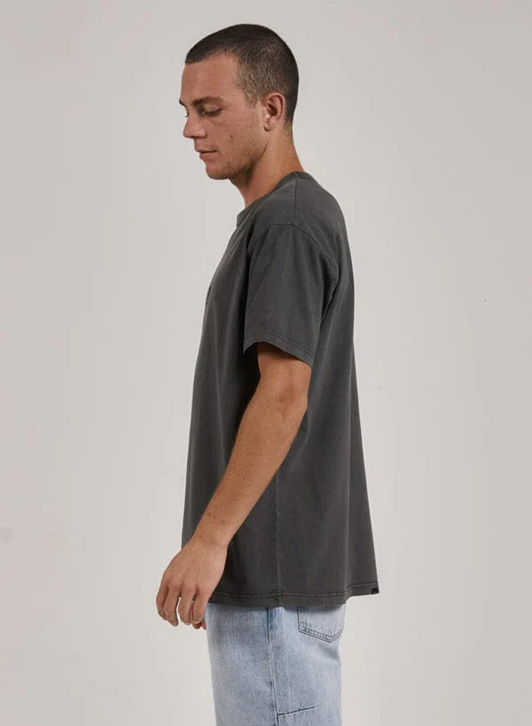 Thrills Workwear Embro Box Fit Tee - Merch Black