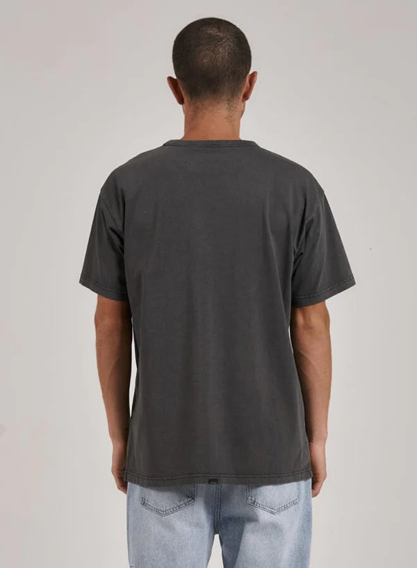 Thrills Workwear Embro Box Fit Tee - Merch Black