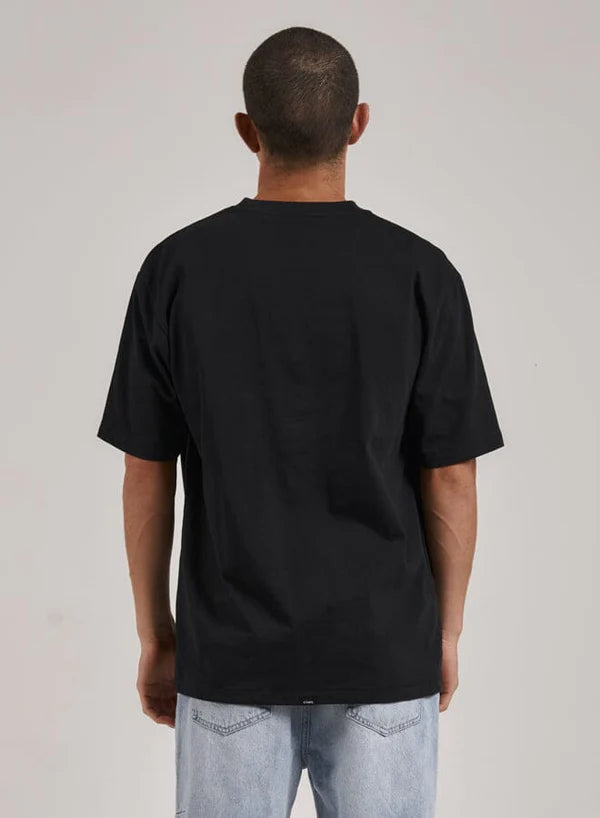 Thrills Acid Test Oversize Fit Tee - Washed Black