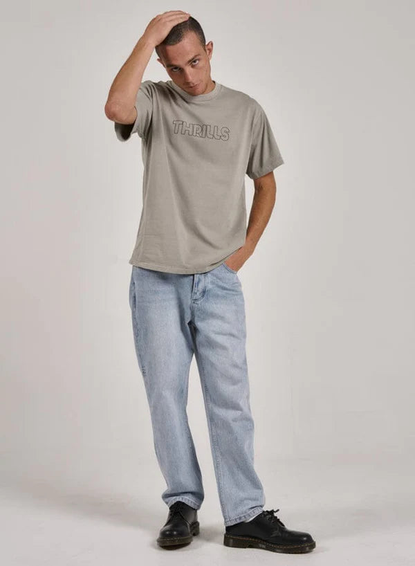 Thrills Going The Distance Merch Fit Tee - Fog