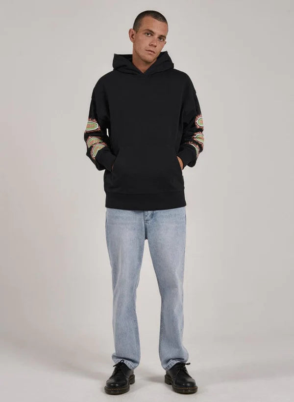Thrills Acid Test Slouch Pull On Hood - Washed Black