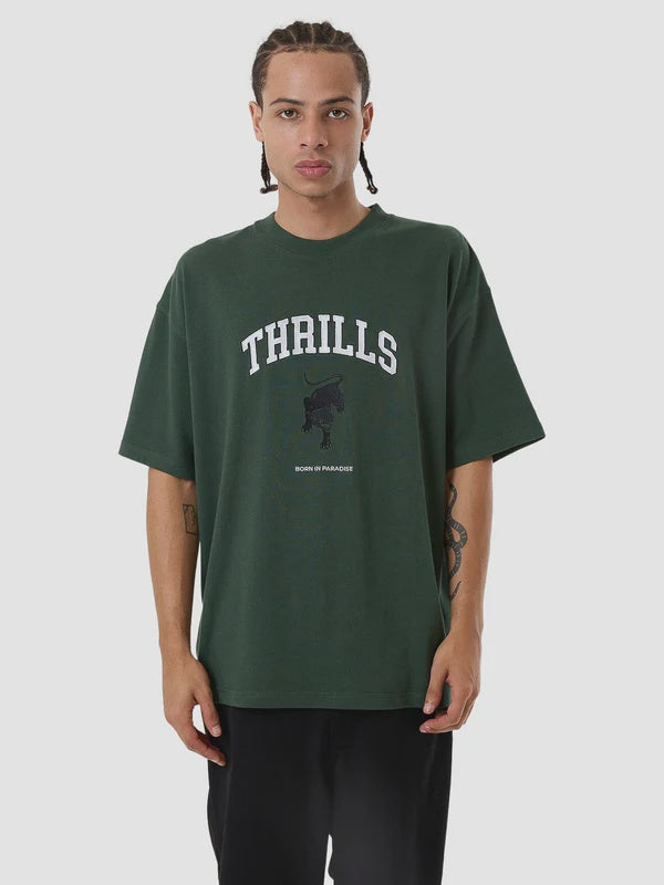 Thrills Hard Knocks Box Fit Oversize Tee- Sycamore