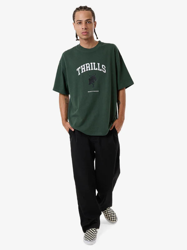 Thrills Hard Knocks Box Fit Oversize Tee- Sycamore