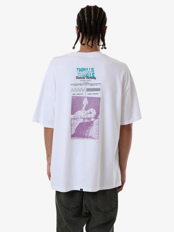 Thrills Natural Remedy Box Fit Oversize Tee - White