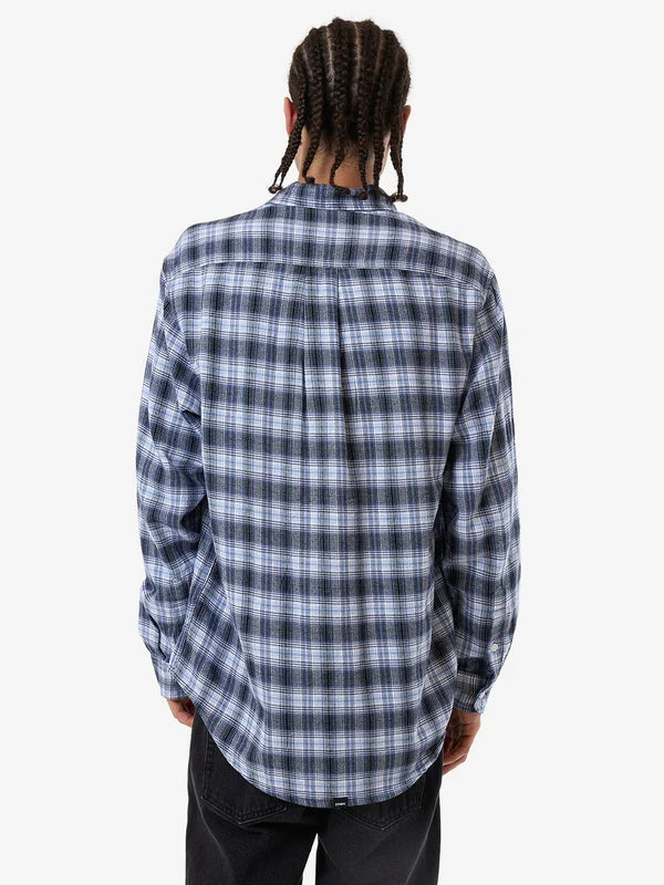 Thrills Friendly Service Flannel Long Sleeve Shirt- Iceberg