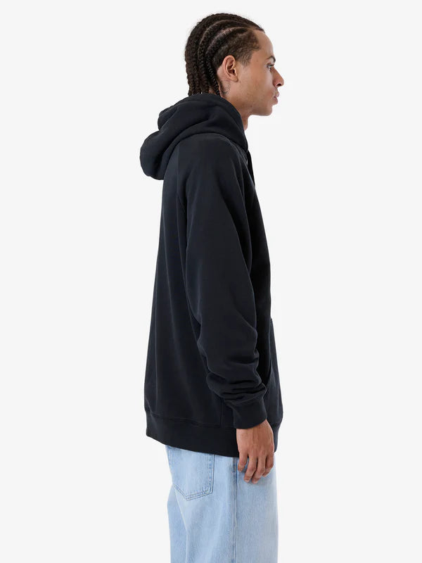 Thrills In Bloom Raglan Pull On Hood- Twilight Black