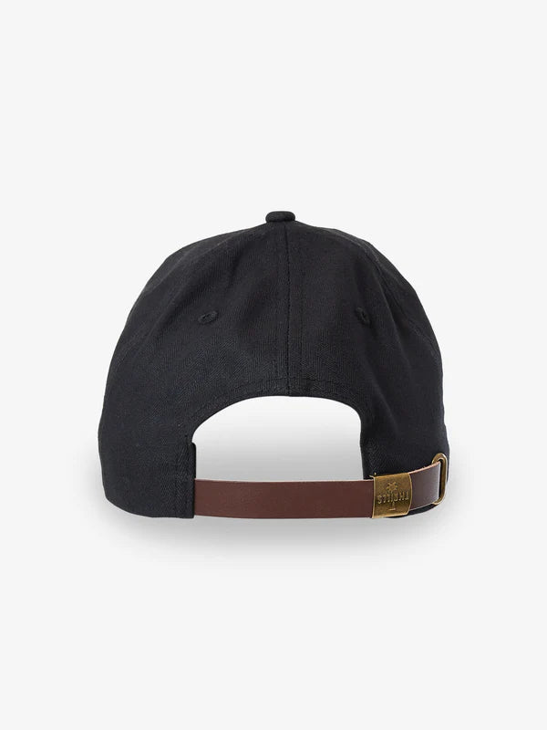 Thrills Union 6 Panel Cap- Black Herringbone