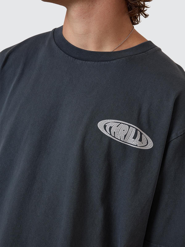 Thrills Shadowless Oversize Fit Tee - Ebony