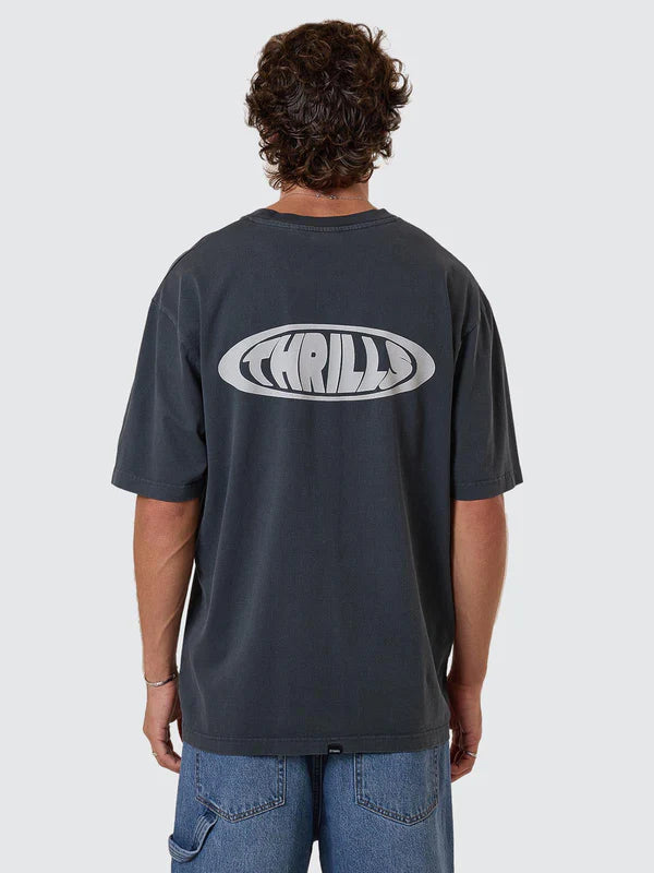 Thrills Shadowless Oversize Fit Tee - Ebony