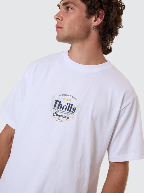 Thrills OG Strength Merch Fit Tee - White