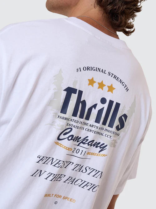 Thrills OG Strength Merch Fit Tee - White