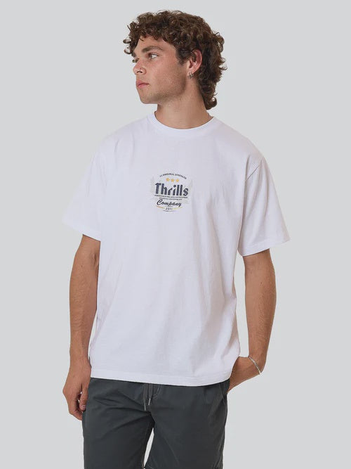 Thrills OG Strength Merch Fit Tee - White