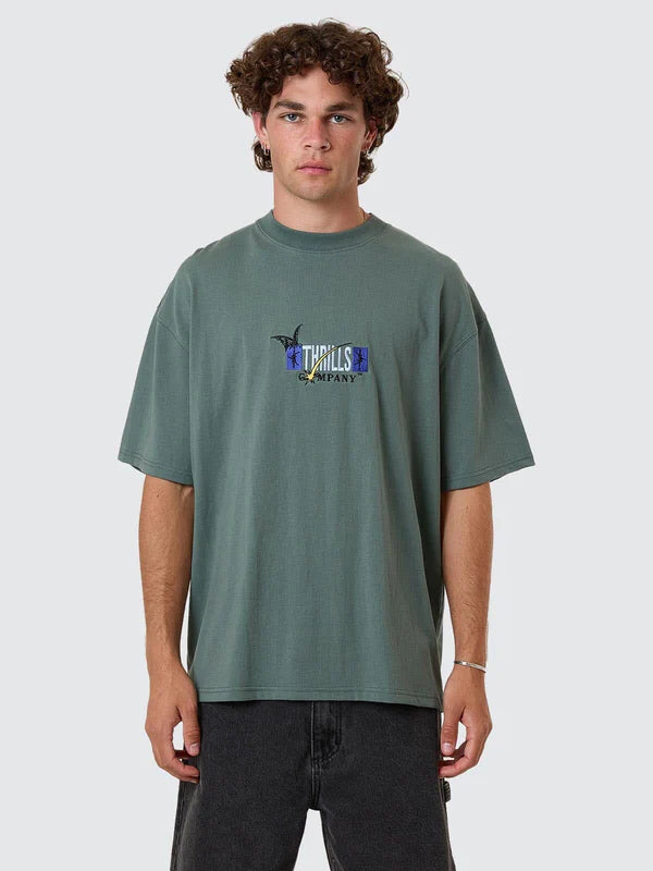 Thrills Serenity Affinity Box Fit Oversize Tee - Sea Pine