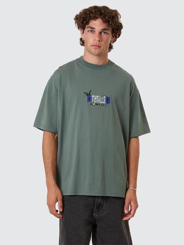 Thrills Serenity Affinity Box Fit Oversize Tee - Sea Pine