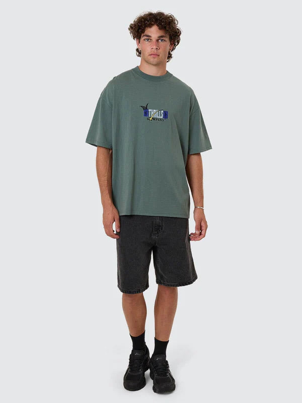 Thrills Serenity Affinity Box Fit Oversize Tee - Sea Pine