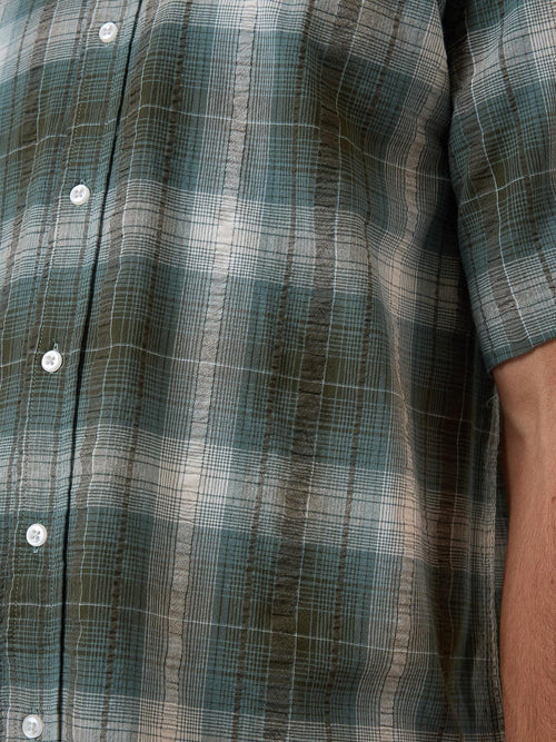 Thrills Cheap Thrills Check Short Sleeve Shirt - Tarmac