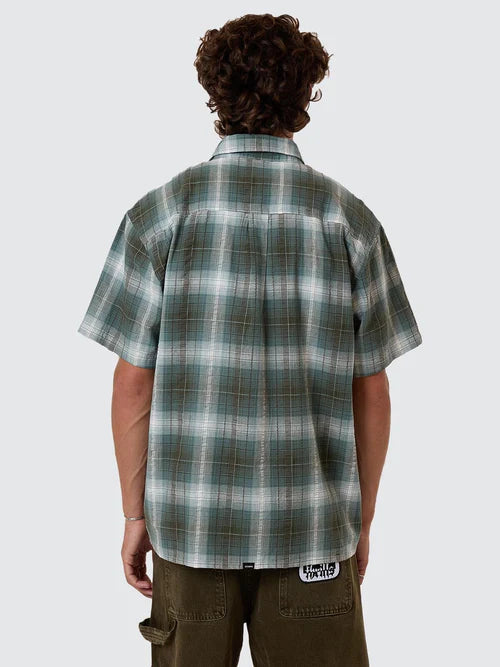 Thrills Cheap Thrills Check Short Sleeve Shirt - Tarmac