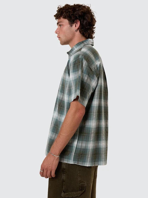 Thrills Cheap Thrills Check Short Sleeve Shirt - Tarmac