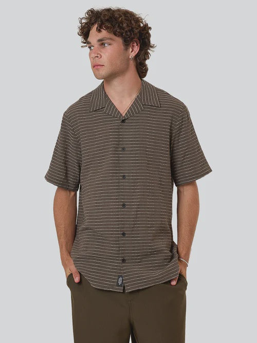 Thrills Unfiltered Bowling Shirt - Tarmac