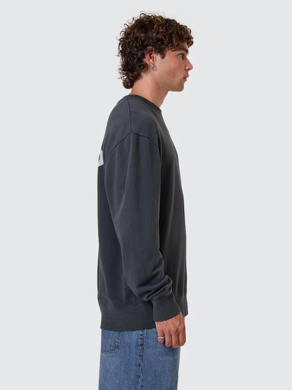 Thrills Shadowless Oversize Crew - Ebony