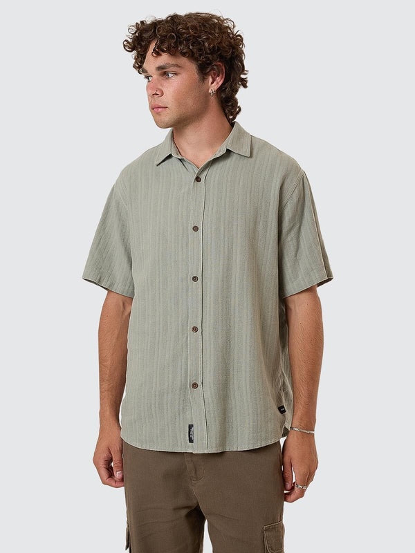 Thrills Unhinged Short Sleeve Shirt - Dirty Sage