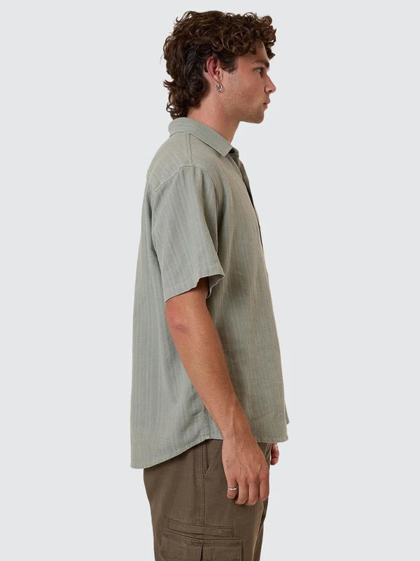Thrills Unhinged Short Sleeve Shirt - Dirty Sage