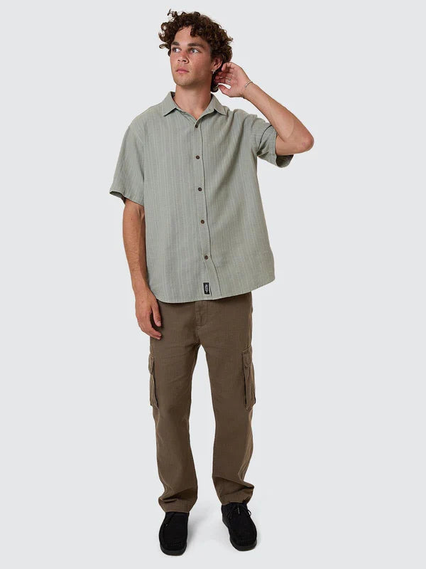 Thrills Unhinged Short Sleeve Shirt - Dirty Sage