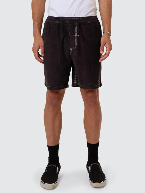 Thrills Anarchy In Paradise Cord Volley Short - Dark Charcoal