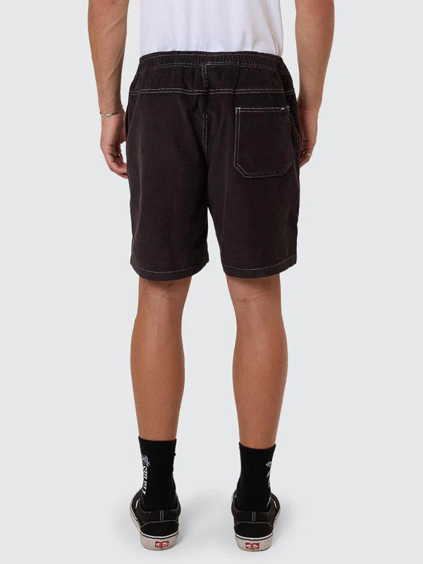 Thrills Anarchy In Paradise Cord Volley Short - Dark Charcoal