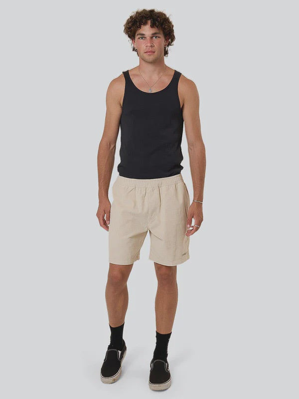 Thrills Paradise Cord Valley Short-Oatmeal