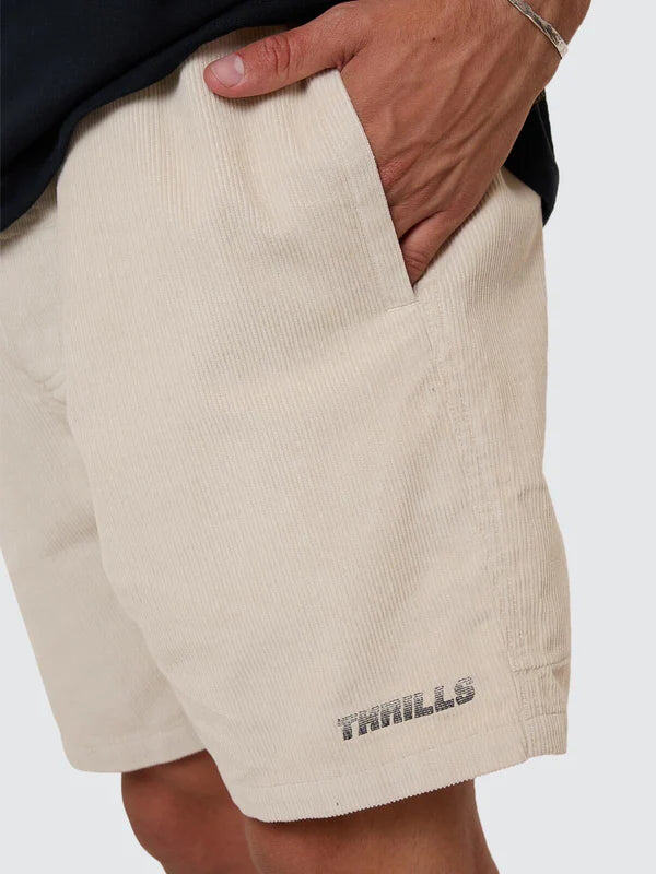 Thrills Paradise Cord Valley Short-Oatmeal