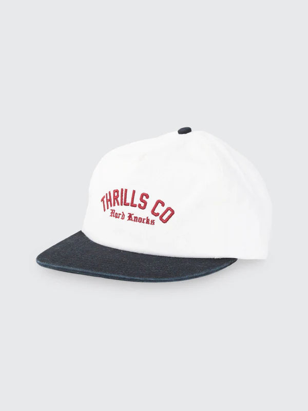 Thrills Hard Knocks College 5 Panel Cap - Marshmallow