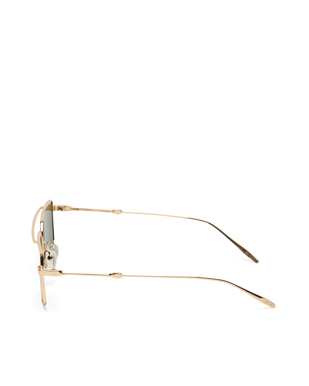 Banbé The Barbara Sunglasses - Light Gold/Green