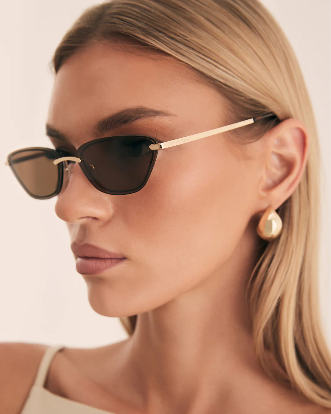 BANBÉ The Chandra Sunglasses- Light Gold Chocolate