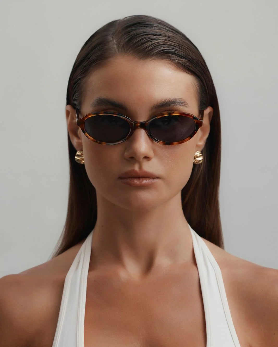 Banbe The Murray Sunglasses - Amber Tort Smoke