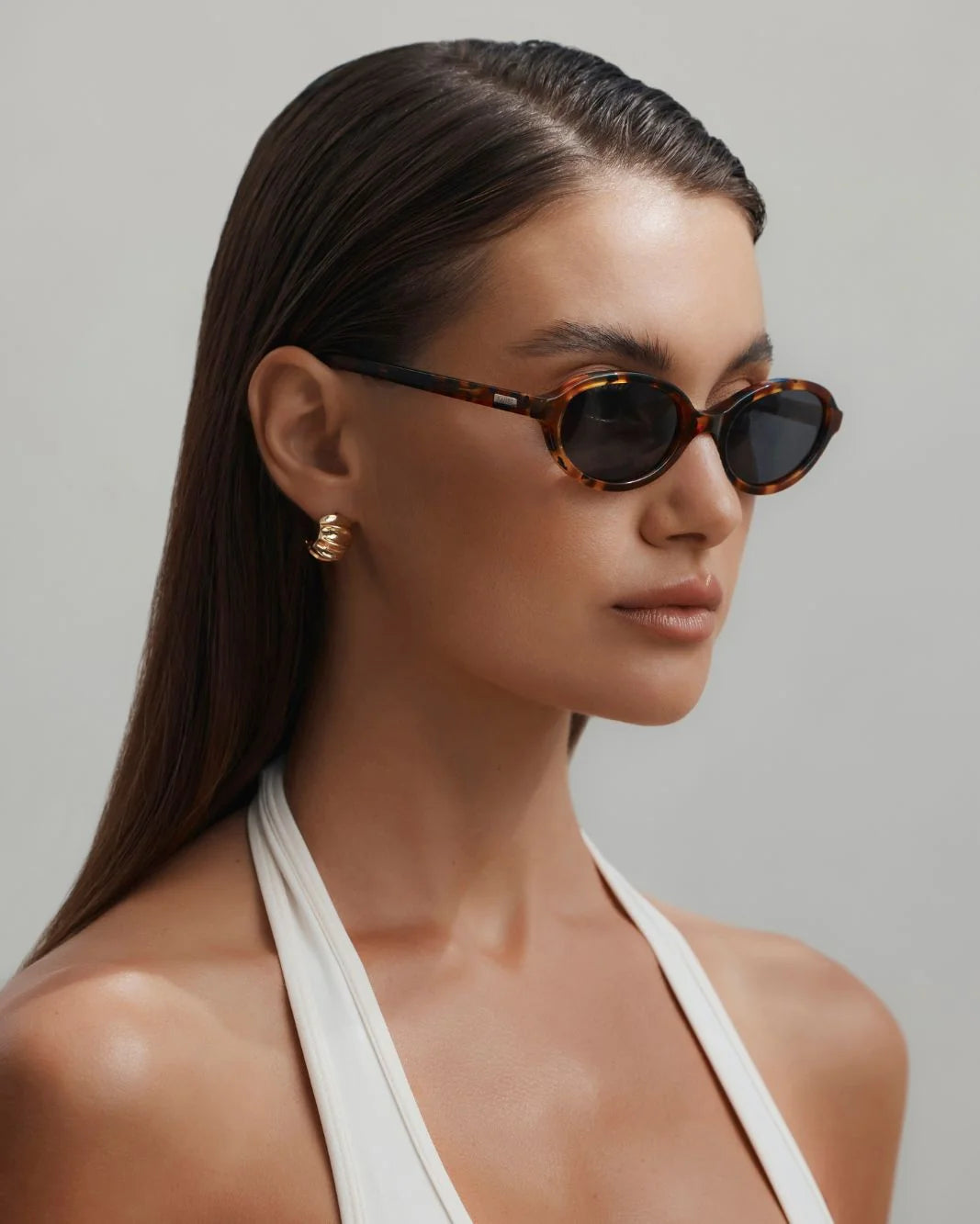 Banbe The Murray Sunglasses - Amber Tort Smoke