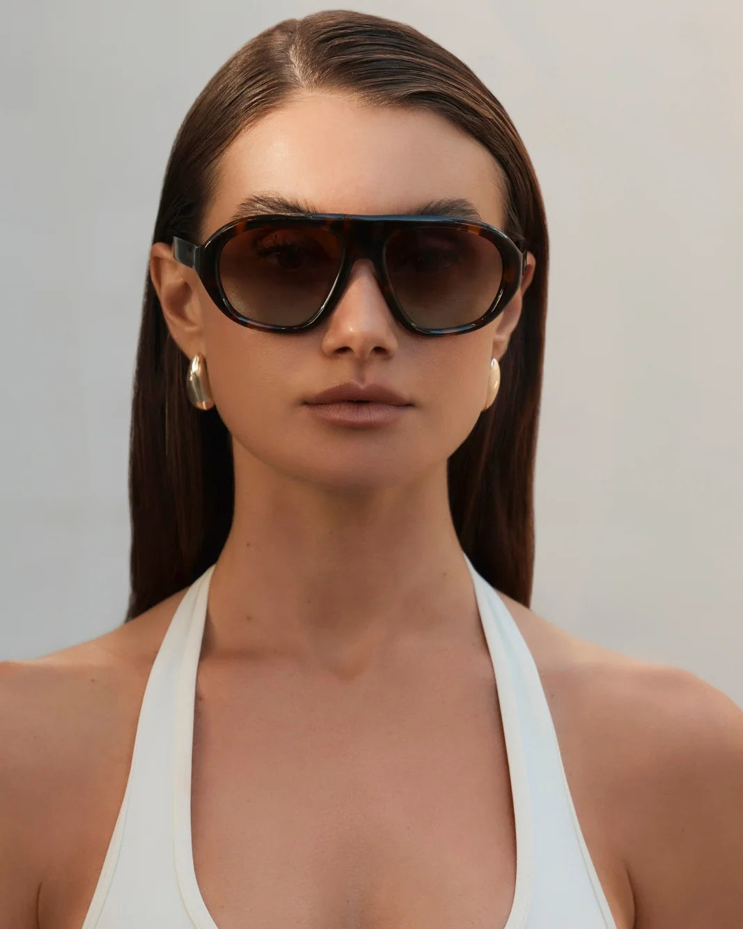 Banbe The Sherry Sunglasses - Havana Tort Amber Fade