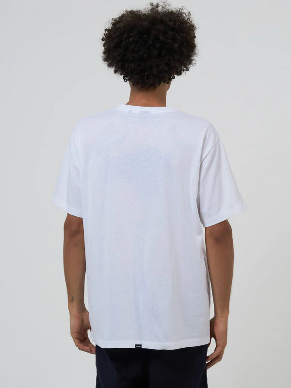 Thrills Lucky Strikes Twice Merch Fit Tee- White