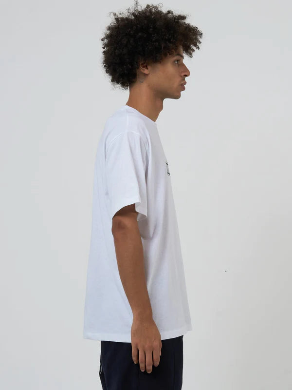 Thrills Lucky Strikes Twice Merch Fit Tee- White